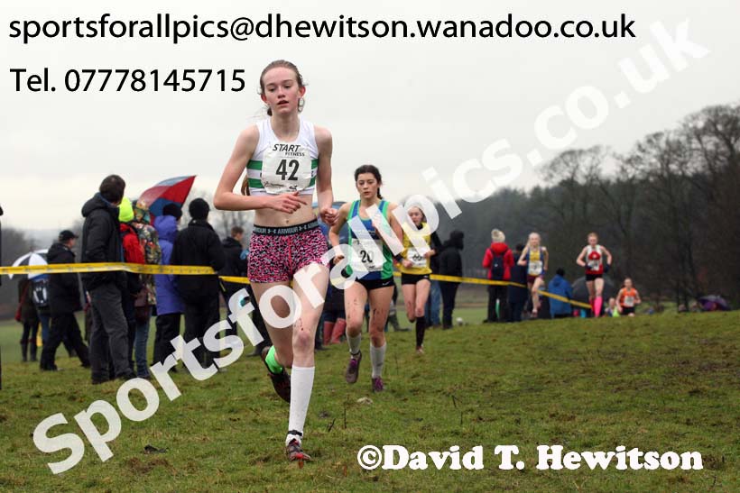 Womens under-17a  Northern Cross Country, Knowsley Safari Park. Photo: David T. Hewitson/Sports for All Pics
